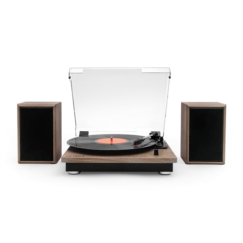 Victrola The Quincy 6-in-1 Bluetooth Record Player & Multimedia Center with Built-in Speakers ?C 3-Speed Turntable, CD & Cassette Player, AM/FM Radio, Wireless Music Streaming (Natural)