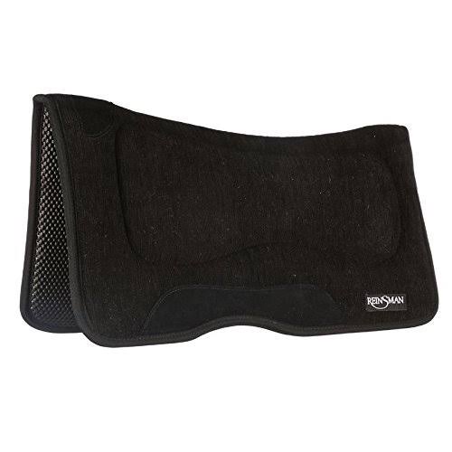 Reinsman M2 Lite Square Contour Saddle Pad with Tacky Too, Black