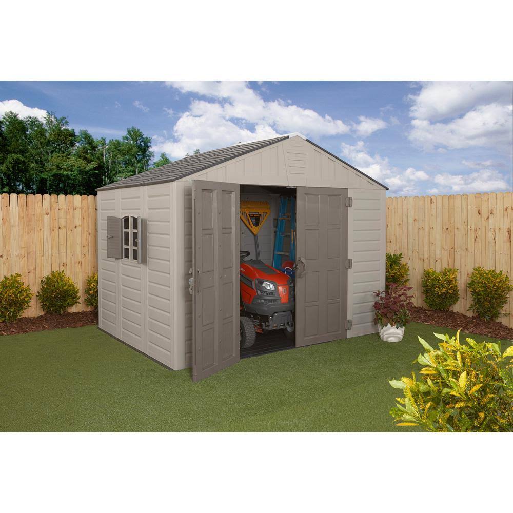 US Leisure 10 ft. x 8 ft. Keter Stronghold Resin Storage Shed