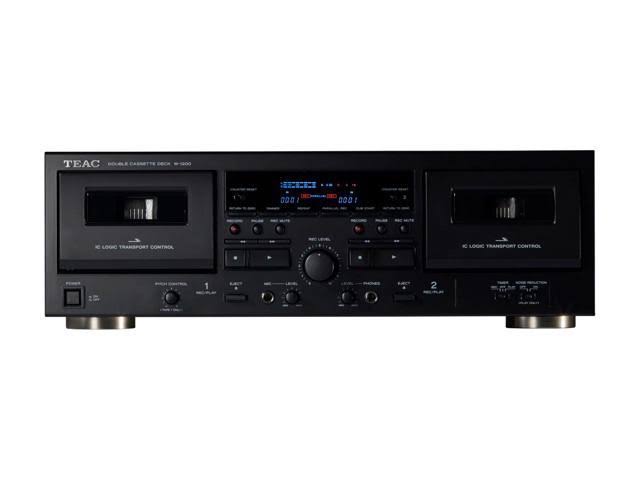 Teac Double Cassette Deck (Black) W-1200-B