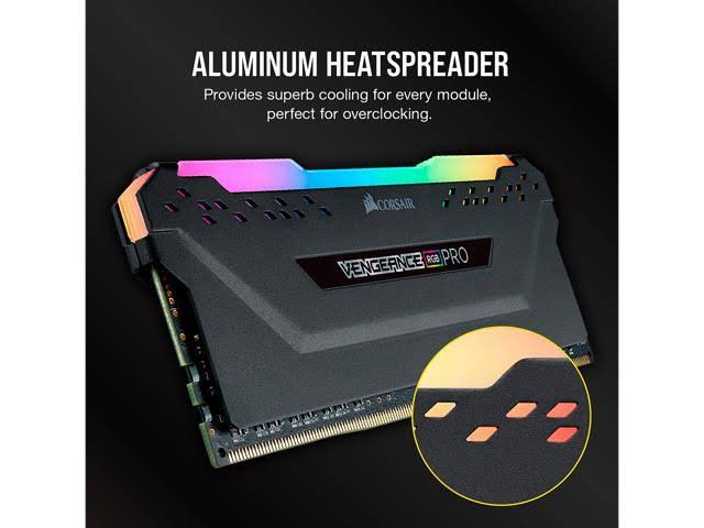 Corsair Vengeance RGB Pro 32GB (2x16GB) 2666 C16 DDR4 Desktop Memory - Black