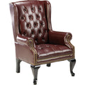 Lorell 777 QA Queen Anne Wing Back Reception Chair