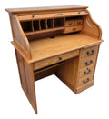 Chelsea Home Moon 42inch Student Roll Top Desk - Harvest Oak