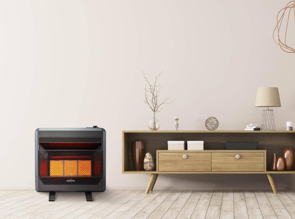 Bluegrass Living Propane GAS Vent Free Infrared GAS Space Heater with Blower and Base Feet - 28,000 BTU