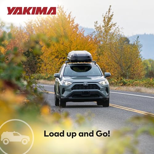 Yakima Roof Cargo Carrier, Vehicle Rooftop Hard Shell Travel Storage Box with SKS Lock, SkyBox NX XL, 18 Cubic Feet, Black