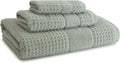 Kassatex Turkish Hammam Collection Towels, 3 Piece Set - Misty Sage Pack of 2