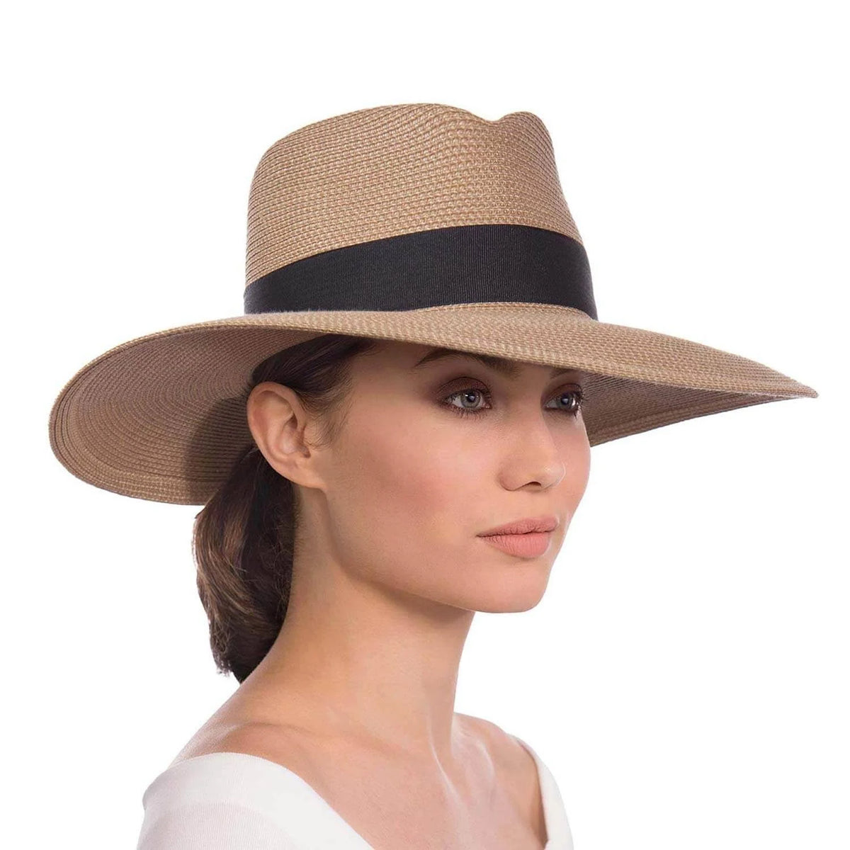 Eric Javits Daphne Hat - Natural/Black