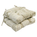 Blazing Needles 16 in. U-Shaped Jacquard Tufted Chair Cushions, Pine Cabin - Set of 2