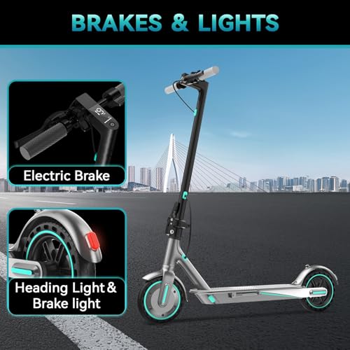 Electric Scooter for Adults, 19/25 Mph Max Speed, 21/25/35 Miles Range,350/500/600W APP Control E-Scooter with 8.5/10 Inflatable tire, Foldable Escooter with App Control, UL 2272 Certified