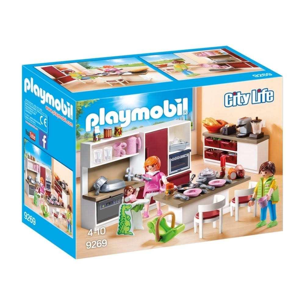 Playmobil Creative Kids Modern House Mega Toys Kit Indoor Games