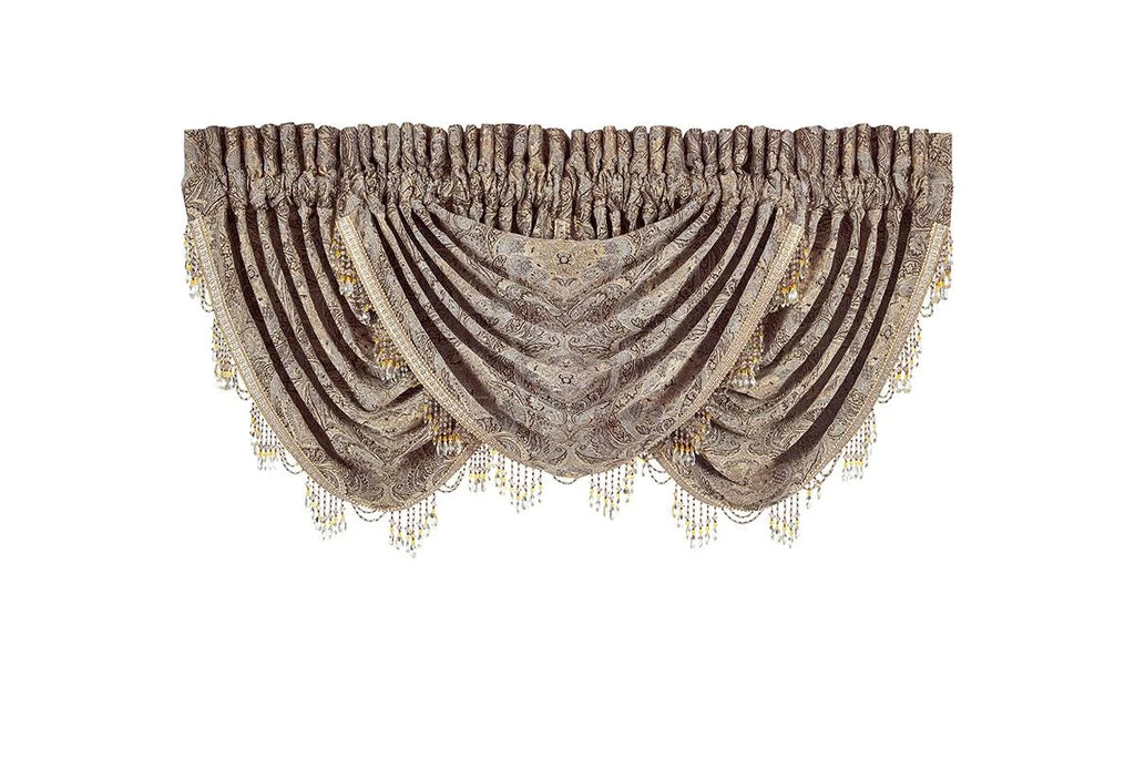 J Queen New York Provence Stone Valance - Waterfall