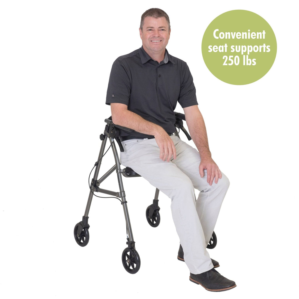 Able Life Space Saver Rollator Cobalt Blue - Each