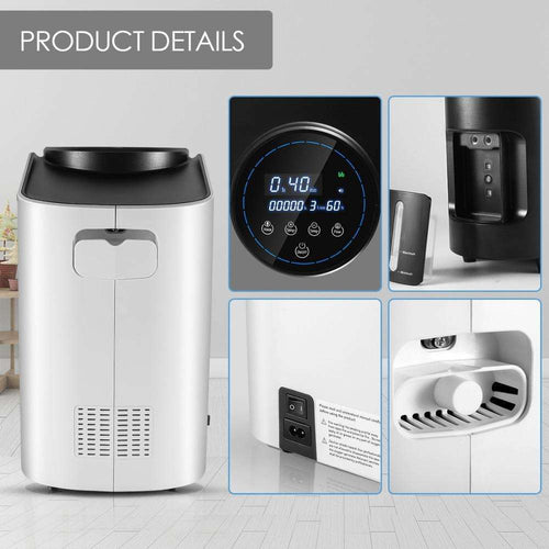 1L-7L/min Adjustable Oxygen Concentrator Machine for Home and Travel Use