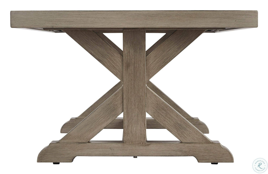 Beachcroft Rectangular Cocktail Table - Beige - Outdoor by Ashley