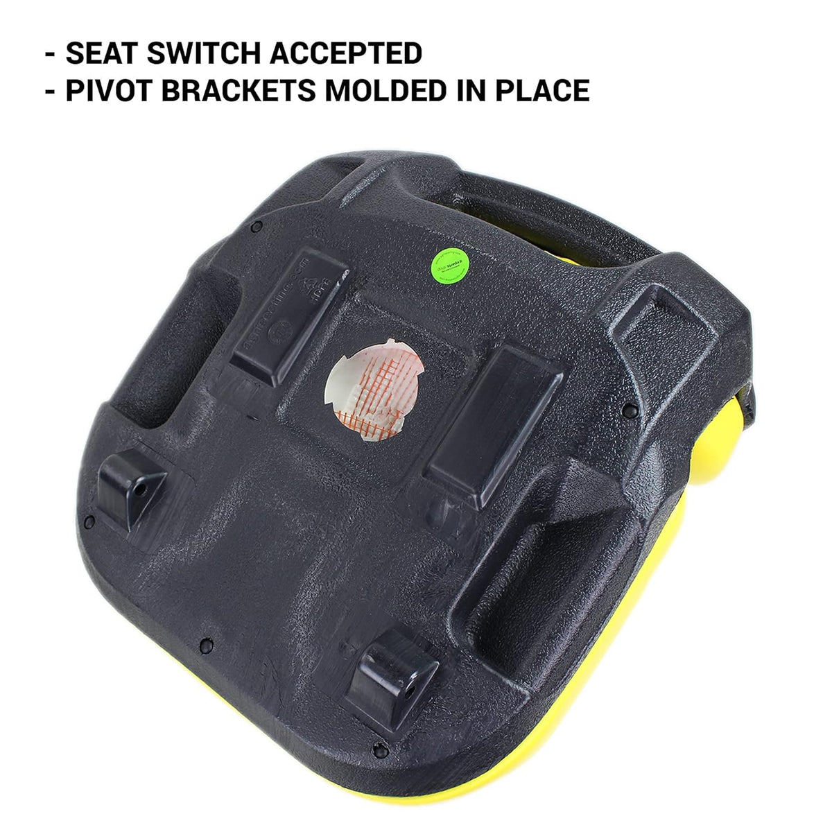 E-AUC11188 Deluxe Yellow Seat for John Deere Lawn Tractors X360, X340, X324, X320, X300R, X304, X300, X305R, X310, X330, X350, X350R, X354, X384, X380, X370, X394, X390, X580, X570+