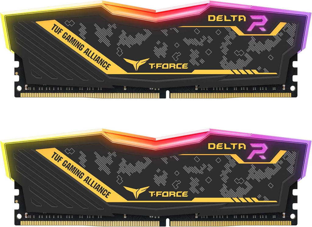 TEAMGROUP T-Force Delta RGB DDR5 32GB Kit (2x16GB) 6400MHz (PC5-51200) CL40 Desktop Memory Module Ram (White) for Z690 - FF4D532G6400HC40BDC01