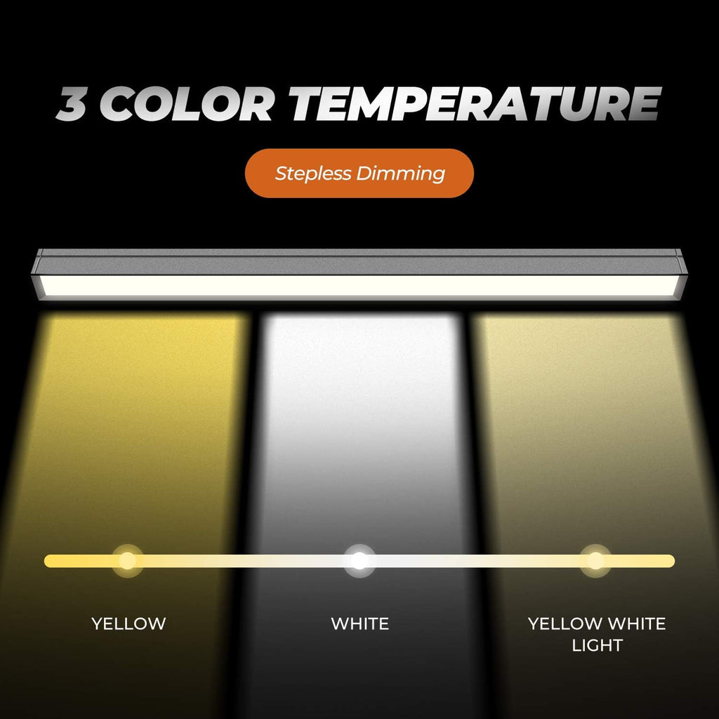 BOLOWEI 22?? LED Piano Lamp, 10W Professional Piano Light with Clamp - Eyes-Care, 3 Color Modes, Stepless Dimming, Great for Grand Piano Music Stand Light