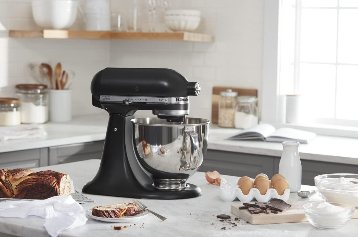KitchenAid Artisan Series 5 Quart Tilt Head Stand Mixer with Pouring Shield KSM150PS, Cast Iron