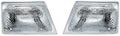 98 99 00 Ford Ranger Headlamp Headlight Pair Set Driver and Passenger