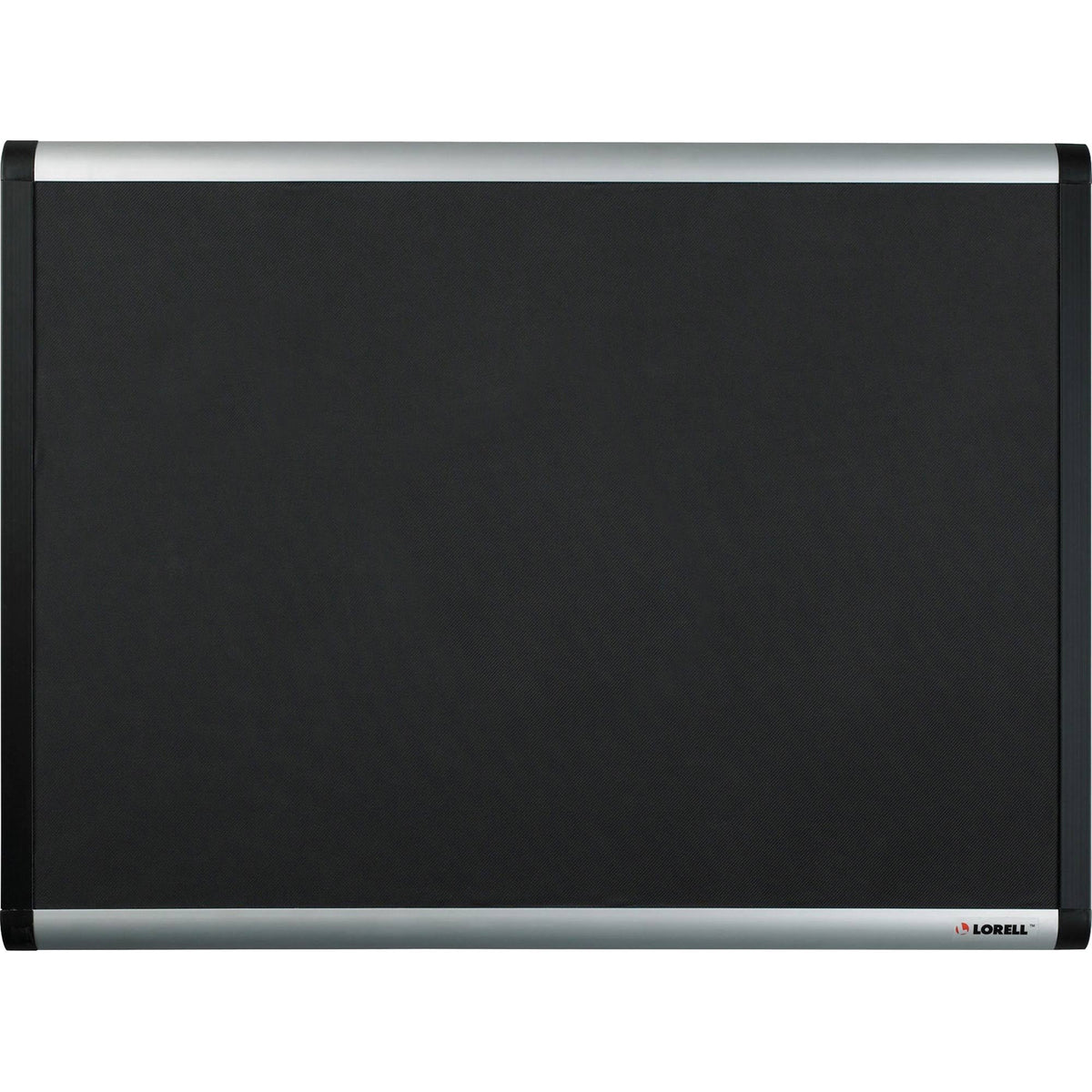 Lorell Black Mesh Fabric Covered Bulletin Board 48in. x 36in.