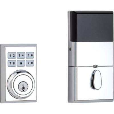 Kwikset 99090-022 SmartCode Electronic Deadbolt Featuring SmartKey, Polished Chrome