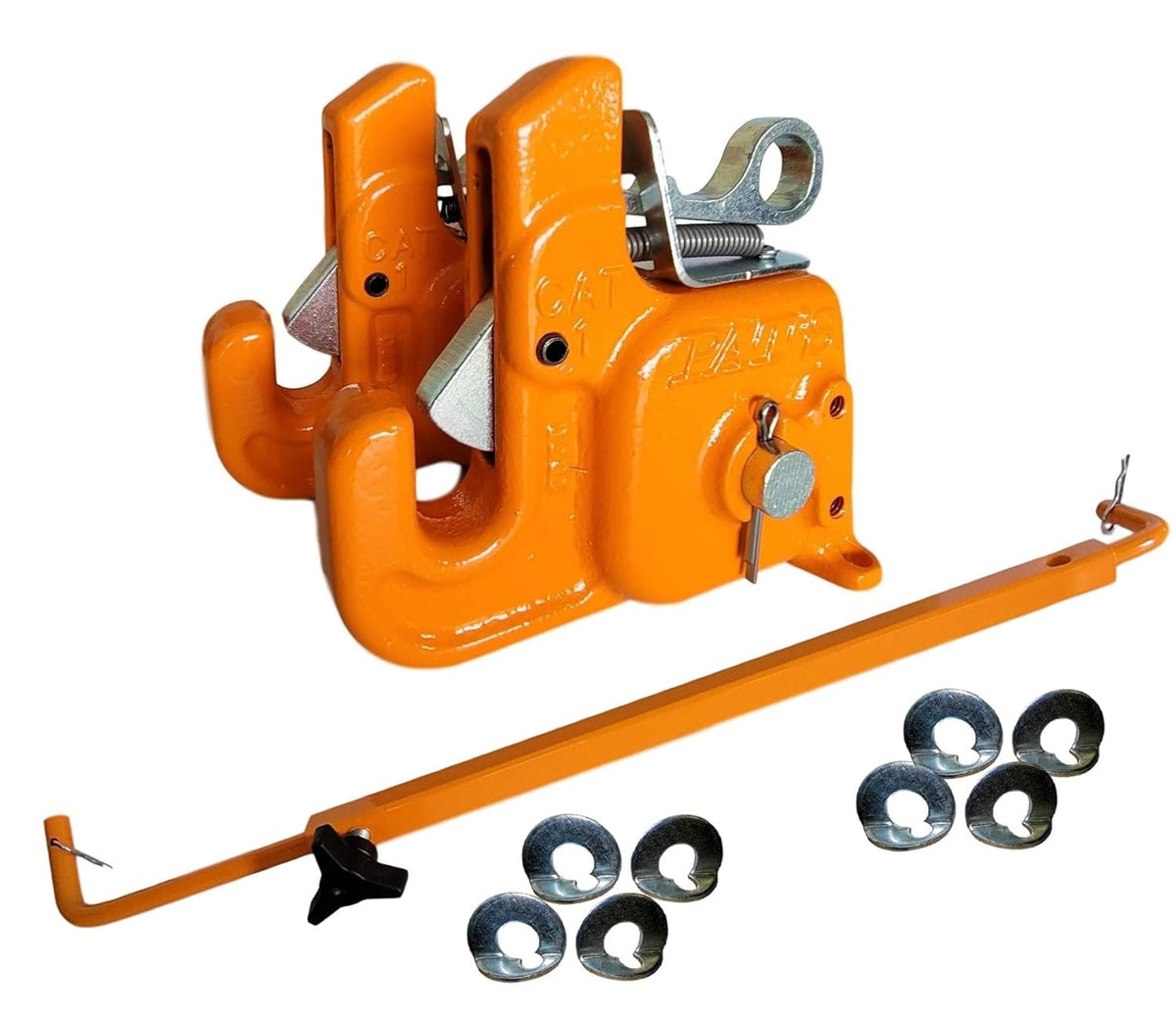 Pat's Easy Change with Stabilizer Bar - Best Quick Hitch System On The Market ?C Flexible, Durable and Affordable (RED CAT #1)