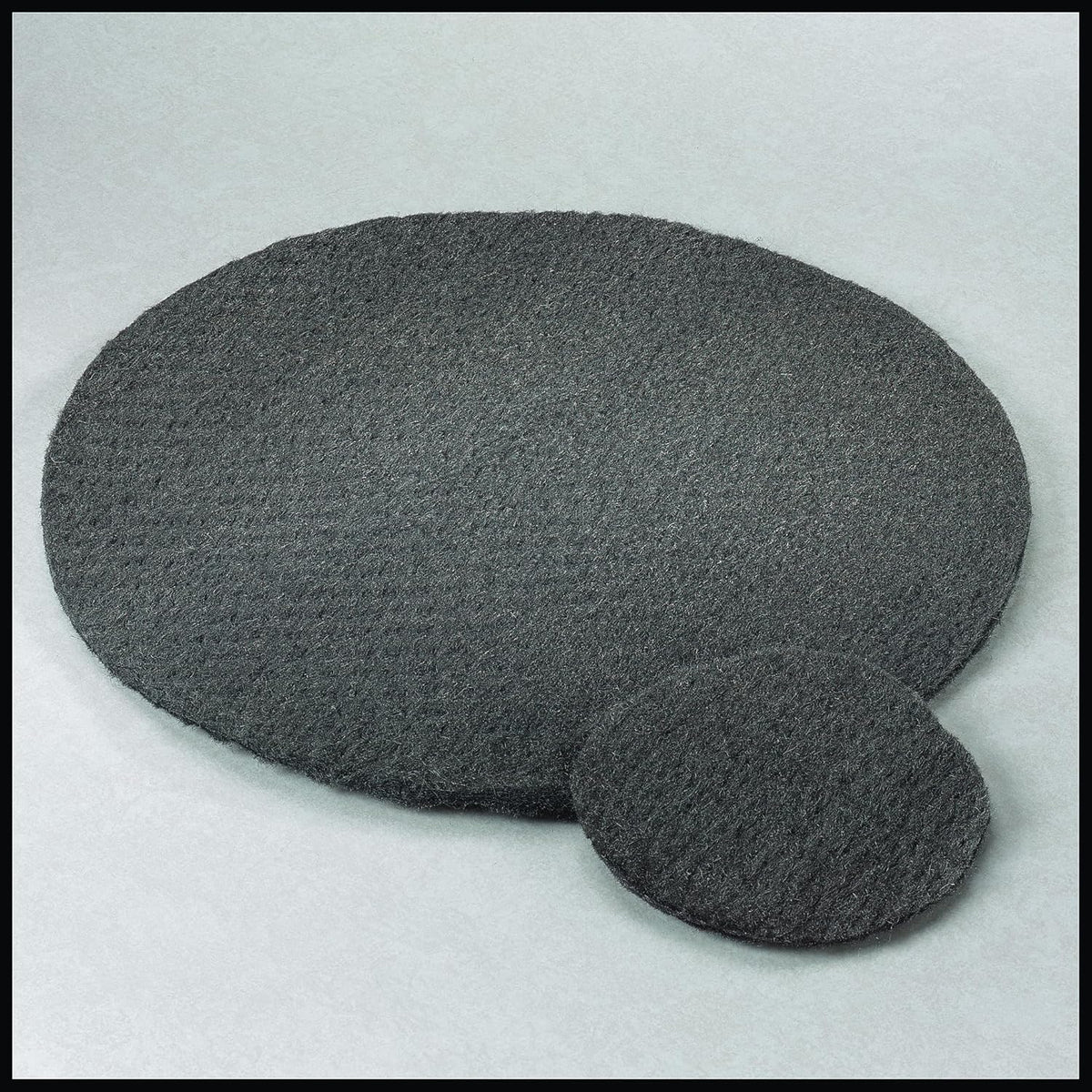 STONE-GLO Steel Wool Floor Polishing Pad - Unsurpassed Durability & Versatility, Steel Wool Pads - Boost Your Cleaning Productivity 17 & 19 Grades 000, 00, 0, 1, 2, 3 (Grade 1, 19 Inches 12pcs)