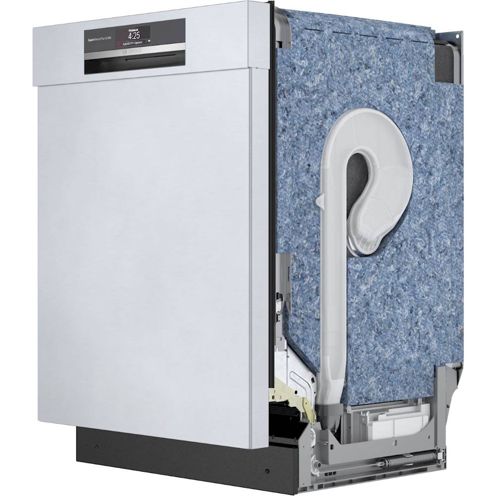 Bosch - 800 Series 24 Top Control Built-In Dishwasher with CrystalDry, Stainless Steel Tub, 3rd Rack, 42 dBa - Stainless steel