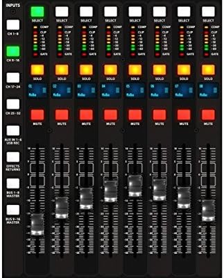 BEHRINGER, X-32 Compact 40-Input 25-Bus Digital Mixing Console with 16 Programmable Midas Preamps Black, (X32COMPACT)