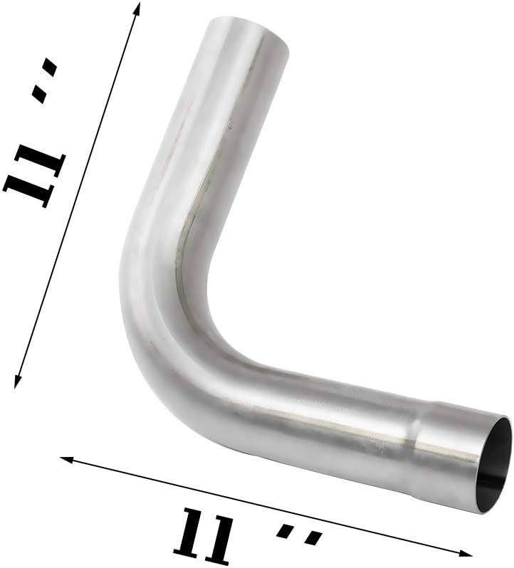 JY Performance 2.5” Inch T304 Stainless Steel 8PCS Custom Exhaust Pipe Kit Tubing Mandrel Bend Pipe Straight & U-Bend Universal