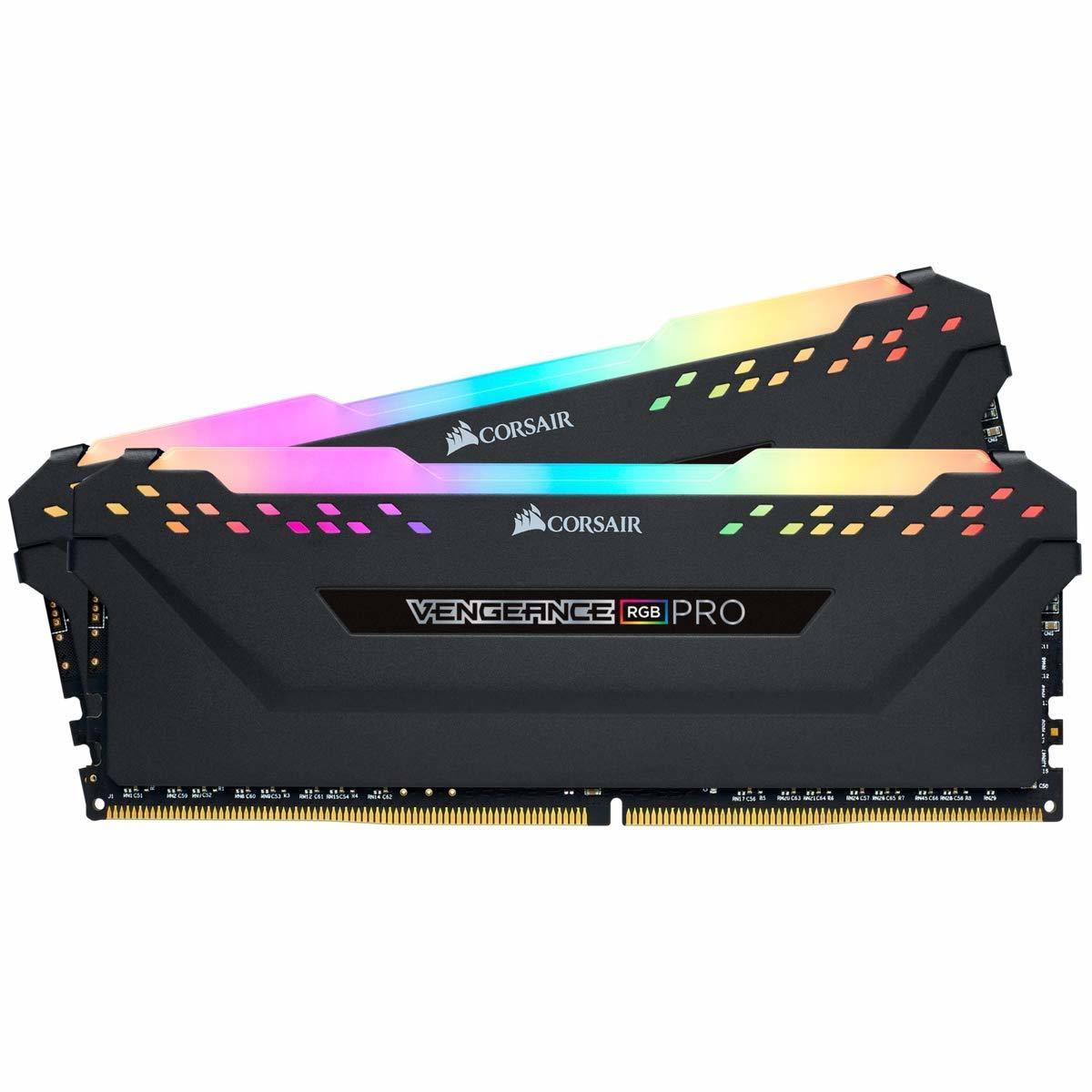 Corsair Vengeance RGB Pro 32GB (2x16GB) 2666 C16 DDR4 Desktop Memory - Black