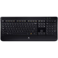 Logitech - K800 Wireless Illuminated Keyboard - Black