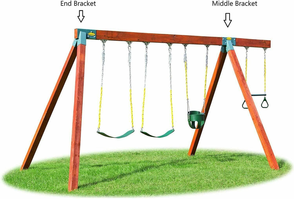 Eastern Jungle Gym Easy 1-2-3 90?? A-Frame Swing Set Bracket Heavy Duty for EZ, Simple Install - DIY Swing Set Parts
