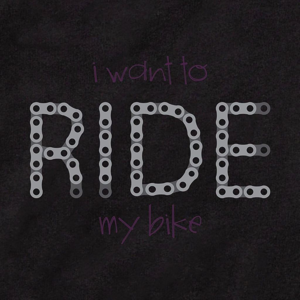 CafePress I Want To Ride My Bike Infant Bodysuit Baby Romper Dark