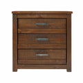 Camaflexi Carmel 3 Drawer Nightstand, Antique Walnut