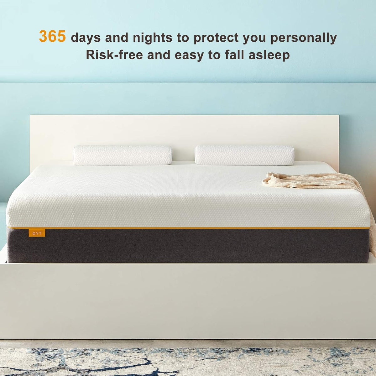 Narrow Twin Size Mattress,OYT 6 Inch 30 X 75 X 6 Gel Memory Foam Narrow Twin Bed Mattress in a Box with Certified Foam for Sleep Supportive & Pressure Relief,Cloud-Like Experience