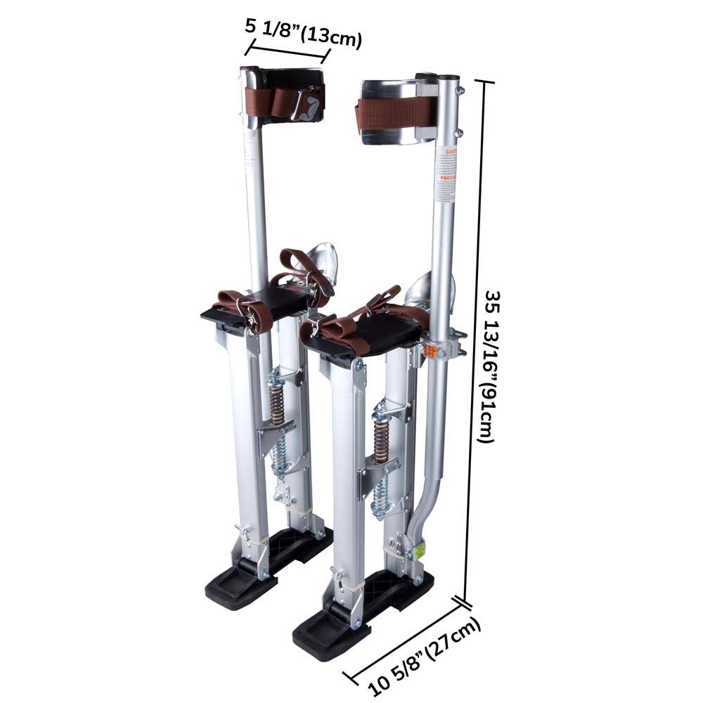 Drywall Stilts 24x22-40x22 Aluminum Tool Stilt for Painting Painter Taping Blue