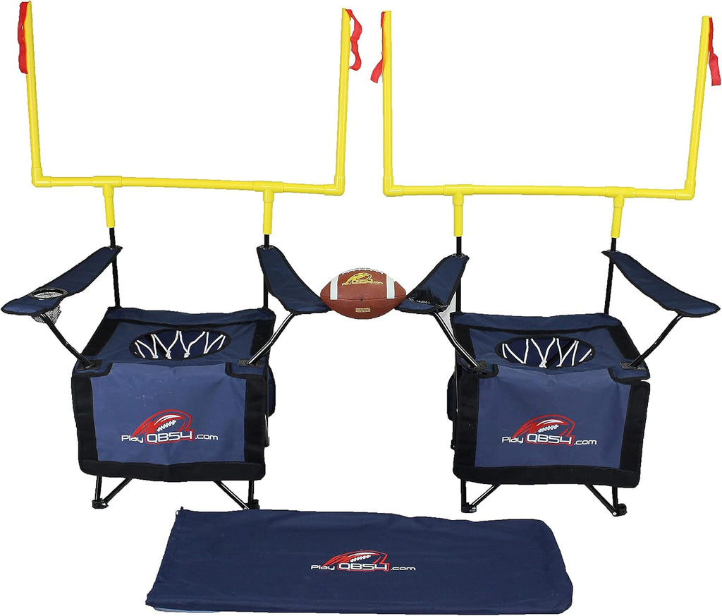 QB54 - The Ultimate Football Yard Game Set, Outdoor Football Toss for Tailgating, Backyard, Beach, Park, Tournaments, Sports Training, Score Touchdowns, Kick Field Goals