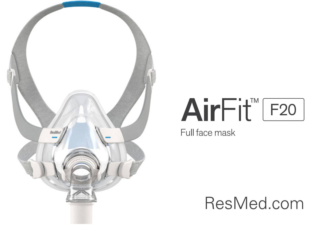 ResMed AirFit F20 Full Face CPAP Mask with Headgear - Large