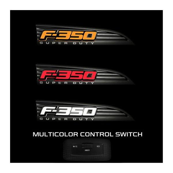 2011 Ford F350 Recon Illuminated F350 Badge Fender Emblems