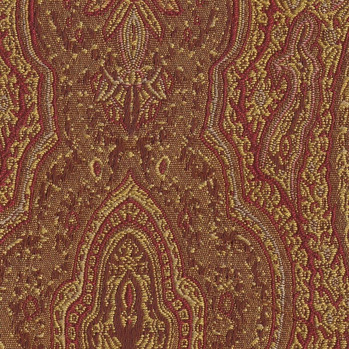 HomePop Parsons Red/Gold Damask Dining Chair