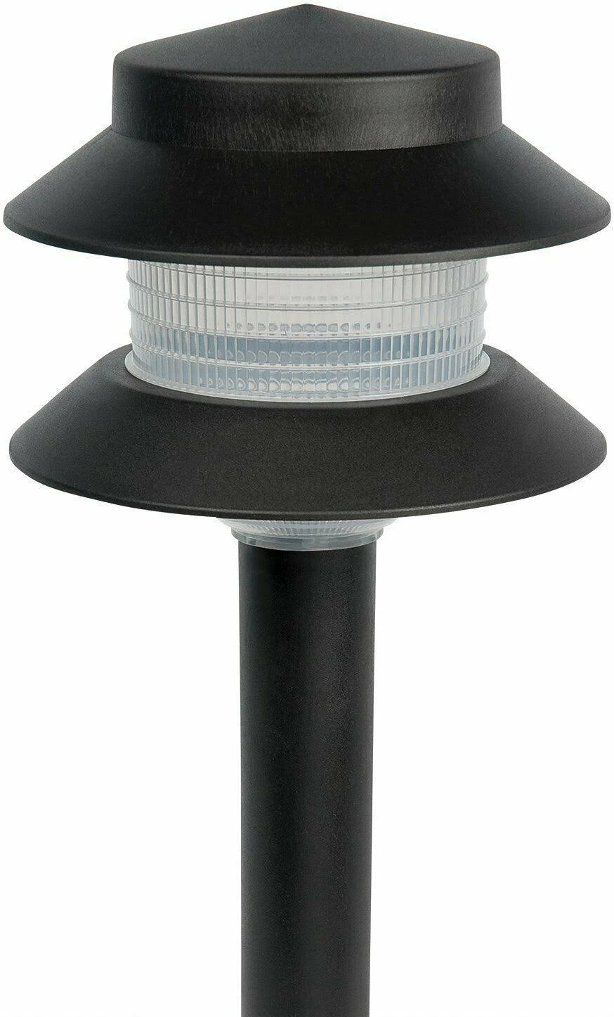 Paradise GL22627 Low Voltage Plastic 4W Path Light (Black, 8 Pack)