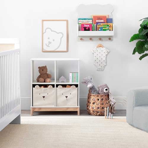 GAP babyGap Tate 4-in-1 Convertible Crib - Greenguard Gold Certified, Bianca White/Natural