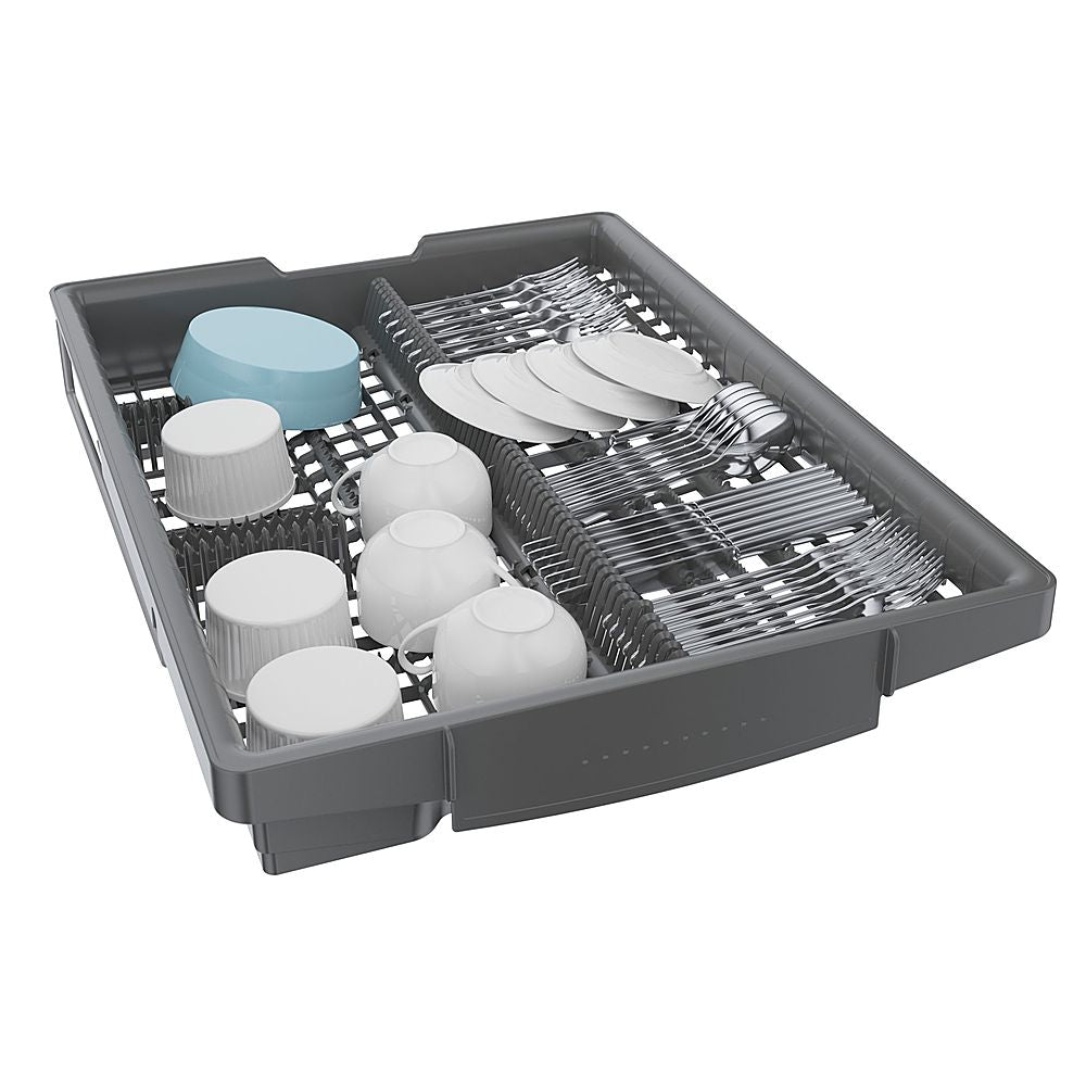 Bosch - 800 Series 18 Top Control Smart Built-In Dishwasher with 3rd Rack and 44 dBA - Silver