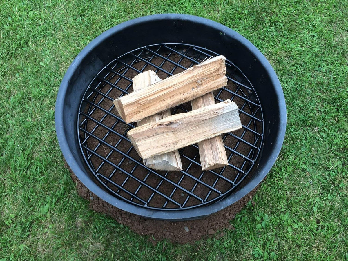 Walden Fire Pit Grate Round - 28 Premium Heavy Duty Steel Grate for Outdoor Firepits - Above Ground Fire Grate (28)