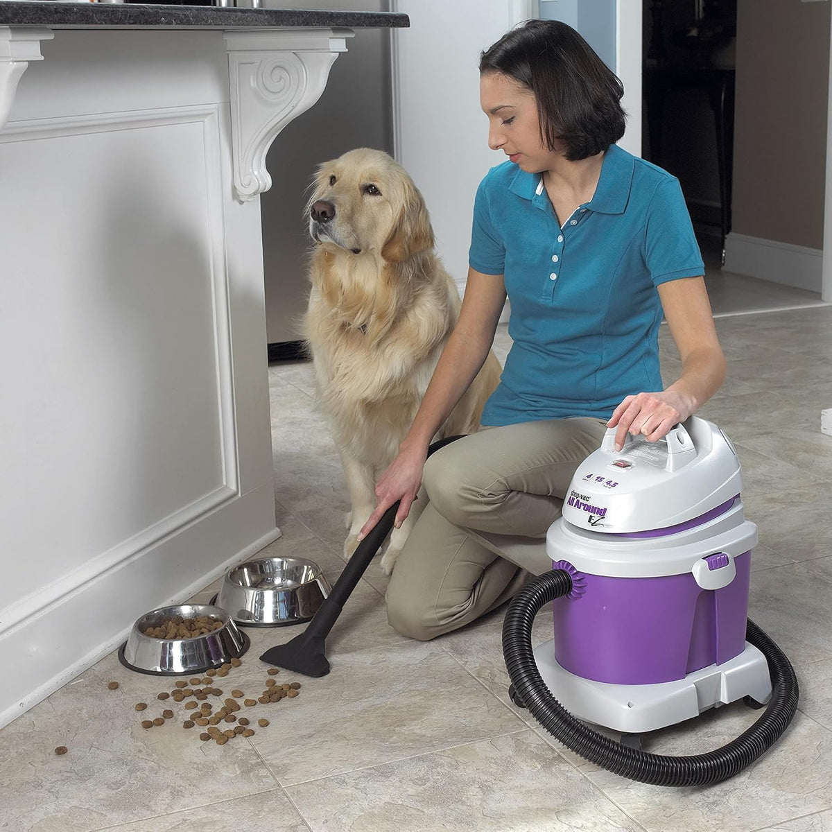 Shop-Vac 5895400 4.5-Peak Horsepower AllAround EZ Series Wet/Dry Vacuum, 4-Gallon,Grape/Gray