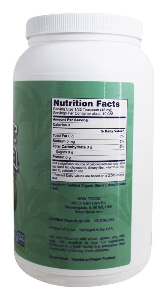 Now Foods Better Stevia Extract Powder - 1 lb tub
