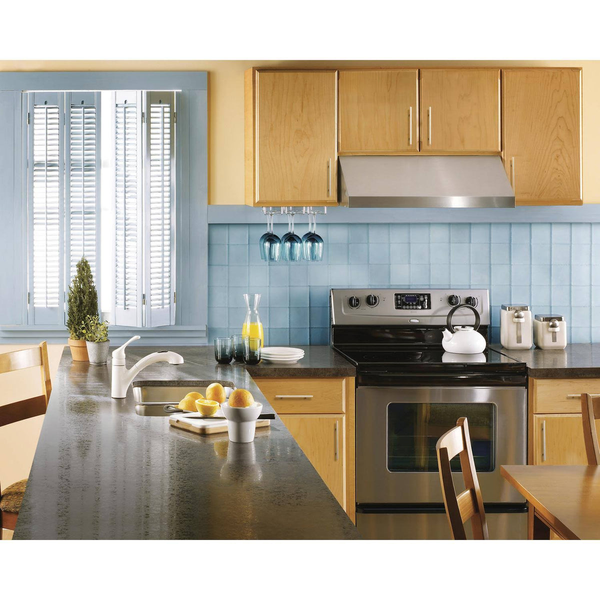 Moen CA87316W Renzo Single Handle Pullout Kitchen Faucet - Glacier