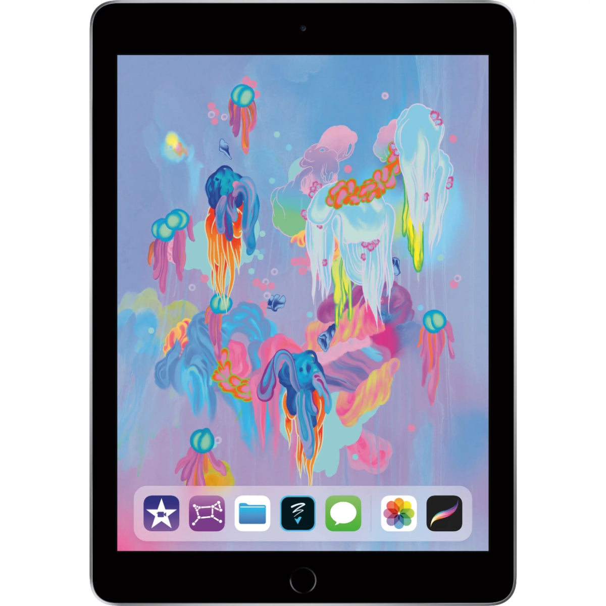Apple iPad 6th Gen MR7J2LL/A 9.7 Tablet 128GB WiFi,?Space Gray (Used - Blemished)