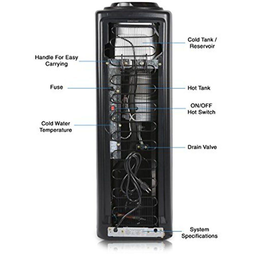 Brio CL520 Commercial Grade Hot and Cold Top Load Water Dispenser Cooler - Essential